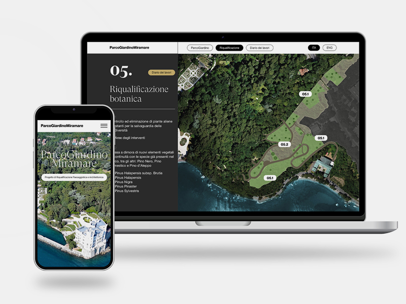 Pubblicato online il sito di progetto ParcoGiardino Miramare